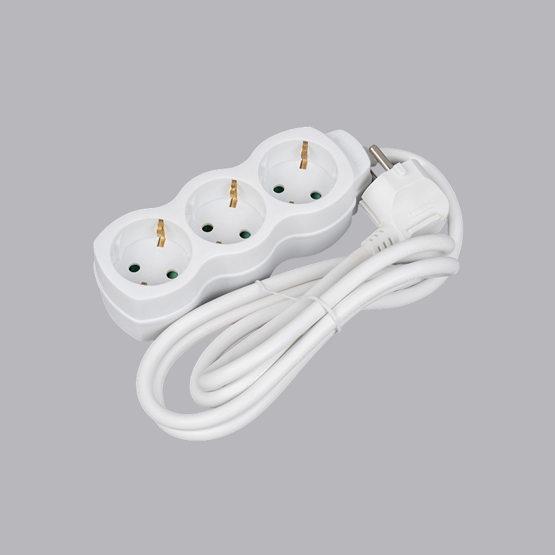 LOG-03 German type gourd shaped 3-way power strip Multi-Socket