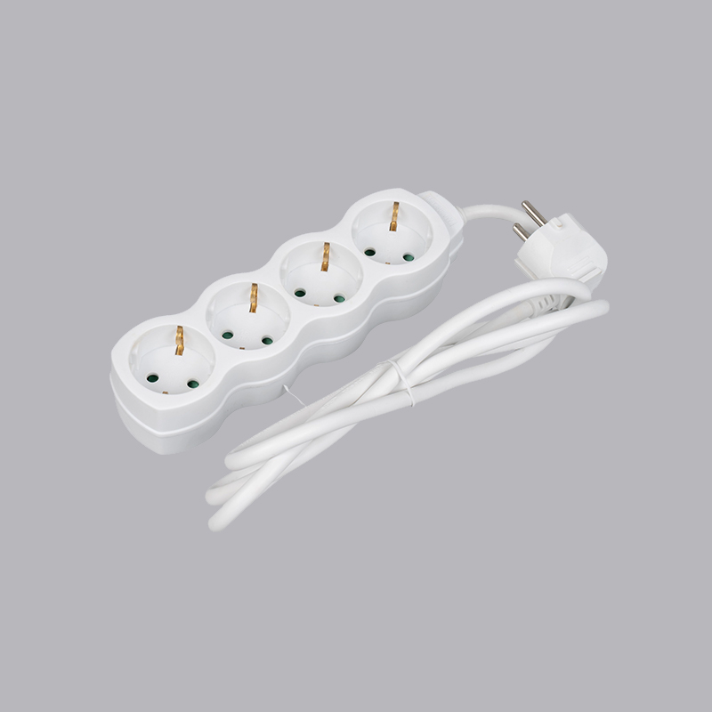 LOG-04 German type gourd shaped 4-way power strip Multi-Socket