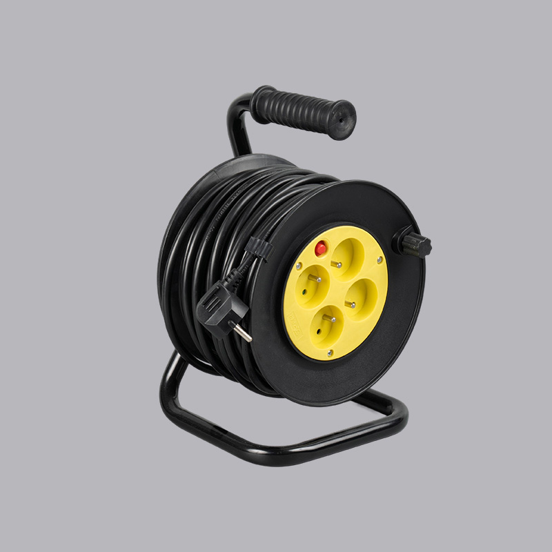 F4R-25 French type iron frame 25m cable reel