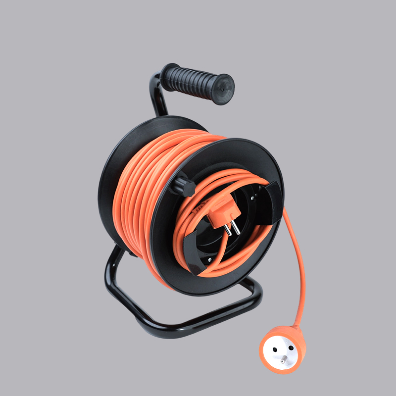 F42R-25 French type extension cord 25m cable reel