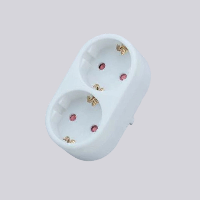 G01-02 german type two round plugs adapter